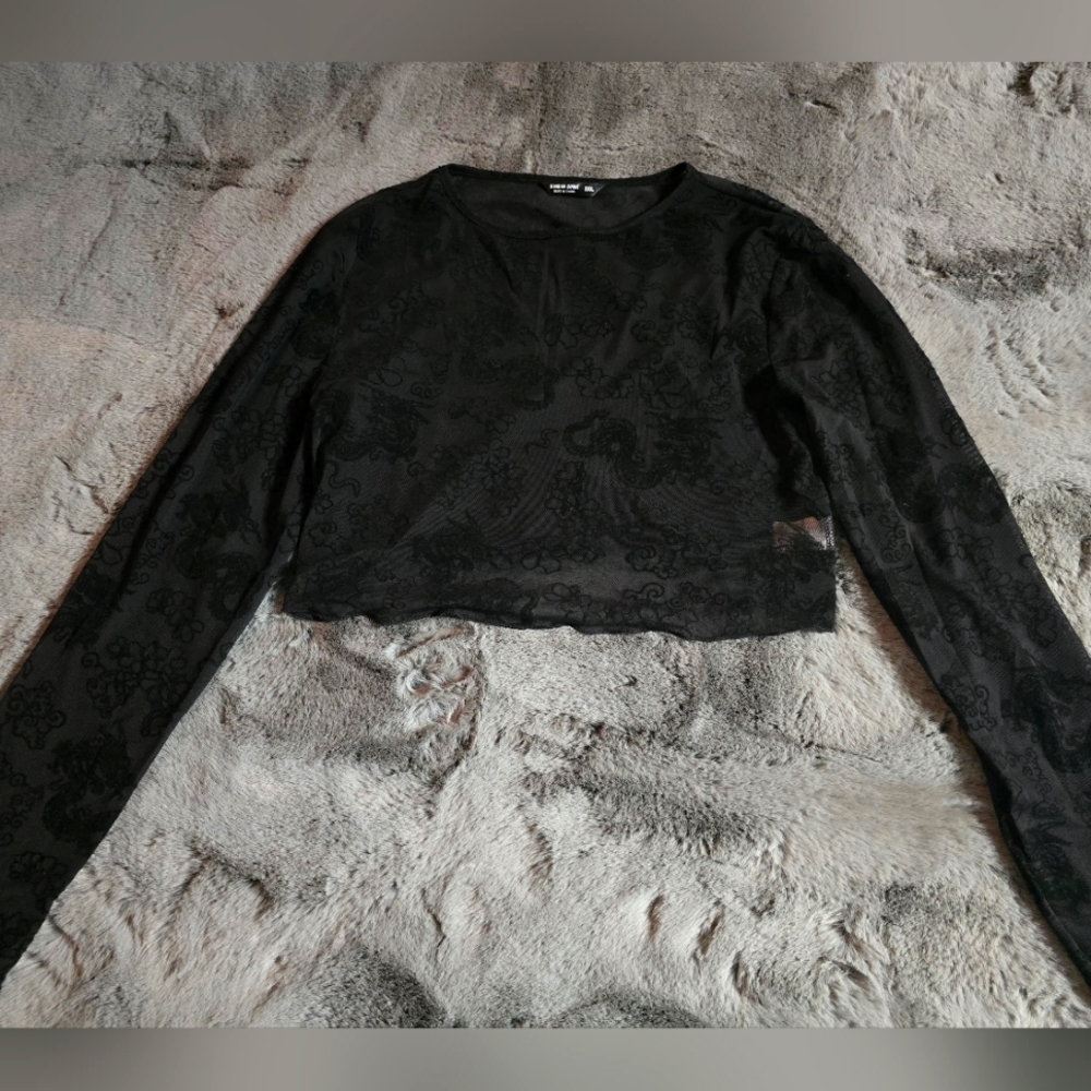 Mesh crop top